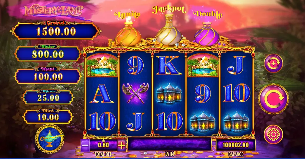 Mystery of the Lamp Treasure Oasis Slot